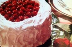 White Chocolate Cherry Cake