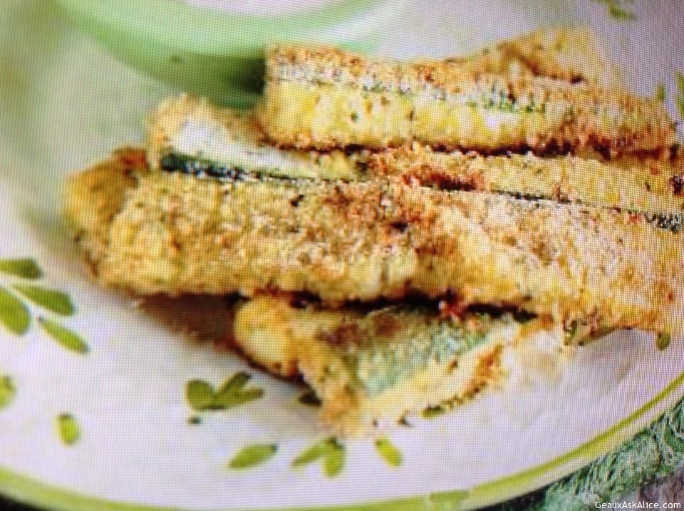 Parmesan Zucchini Strips