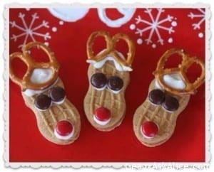 Mistletoes and Reindeer cookies