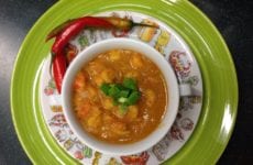 ALICE’S THREE “C’S” SOUP (CARROTS, CANNELLINI BEANS & CRAWFISH)