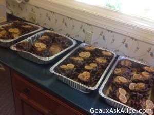 My yearly spring project-stuffing 36 artichokes ! 