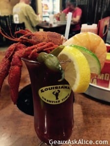 Who says u can't have your beverage with your Crawfish?