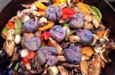 Purple Splendor A Potatoes With Sautéd Veggies