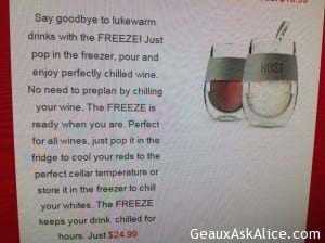 wine freeze