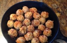 Crawfish Stuffed Mushrooms in a Skillet
