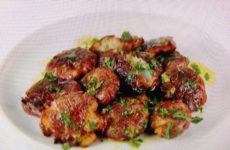 Lemony Fried Smashed Potatoes