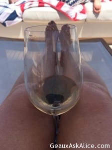 Drink holder in the Caribbean