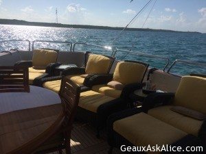 Everyone has gone fishing. Not me. Letting staff wait on me, hand and foot! Nice