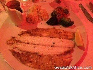 Lamb Chops, Dover Sole, and their Canadian specialty-Poutine! Which basically is French Fries covered with lots of cheese and then extra ingredients 1