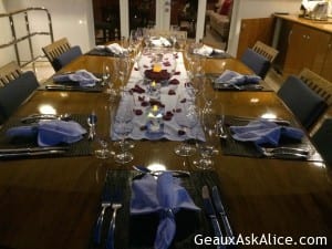 Last night's Apps and table setting!3