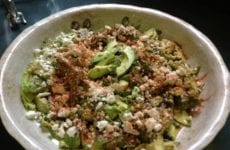 Avocado and Feta Salad with Basil Balsamic Vinaigrette