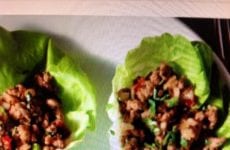 Spicy Ginger Pork Lettuce Wraps