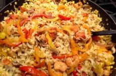 Quick and Easy Seafood Pasta in a Skillet