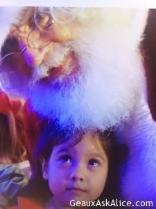 My favorite pic of Grand Peep Sophia with Santa! It is just magical!