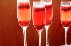 Cranberry Kir Royale