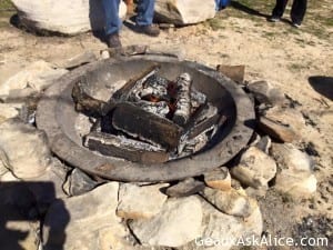 Loving the wooded outdoors. Chilly but fabulous!