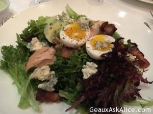 Cobb Salad and Burger!