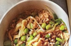 Green Veggie Fried Brown Rice