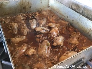 Wonderful ducks for tonight. Chef Hubby and Mr Winton doing a magnificent job