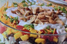 Layered Caribbean Chicken Salad