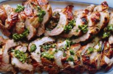 Mushroom Stuffed Pork Tenderloin