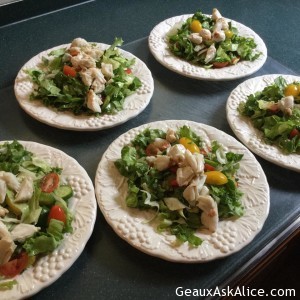 Rest of meal but didn't get to photo the grilled veggies and dessert. Crowd moved way to fast!