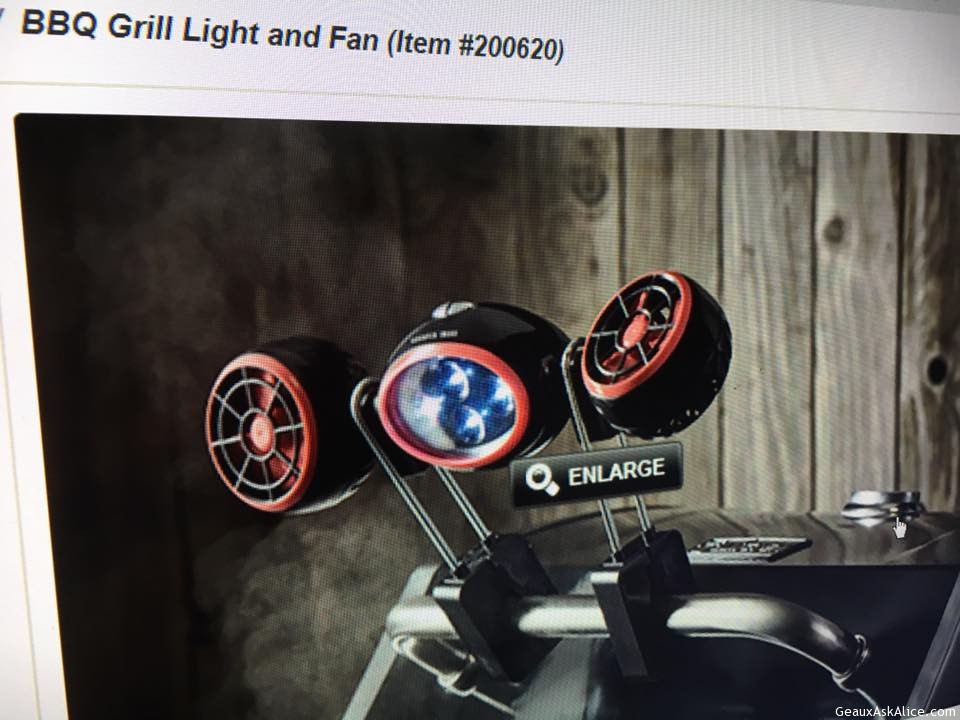 BBQ GRILL LIGHT AND FAN