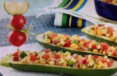 Zesty Zucchini and Corn Relish Pirogues