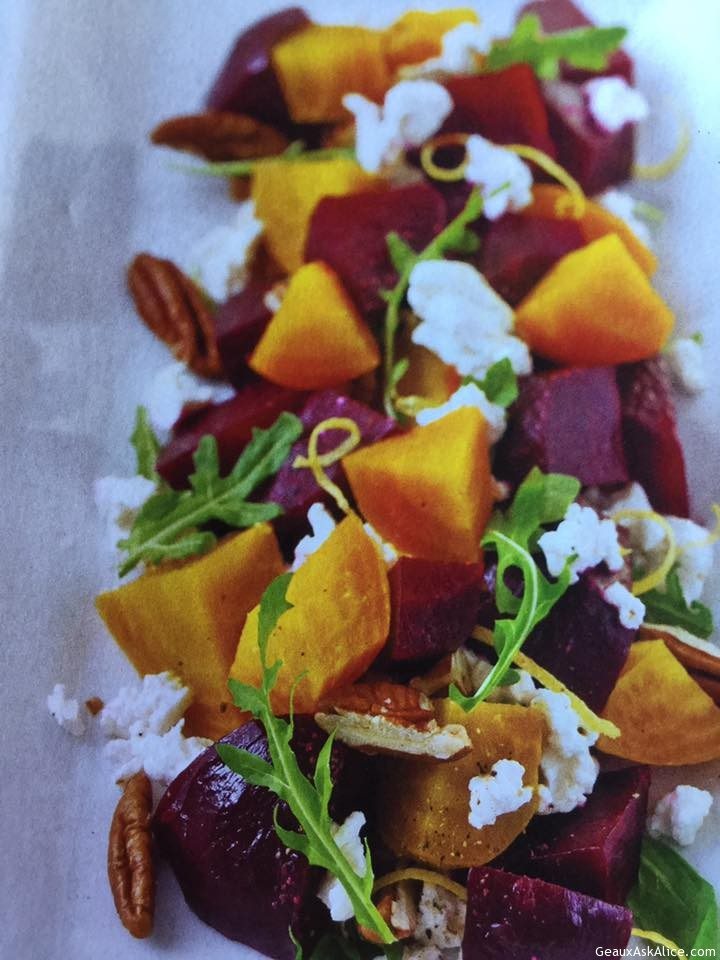 Delicious Roasted Beets and Cheese Salad