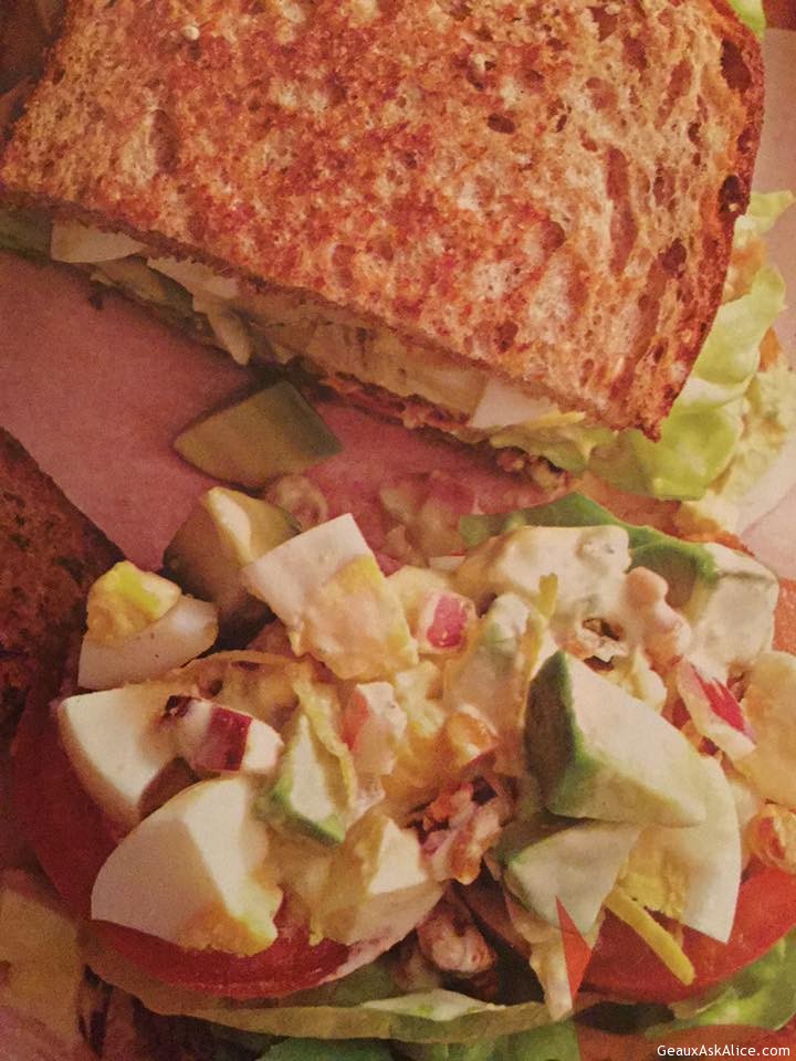 Egg and Avocado Salad Sandwich