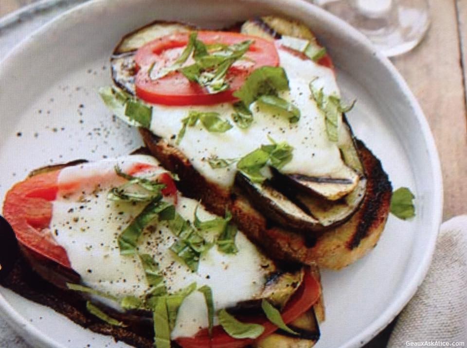 Cheesy Grilled Eggplant Sandwiches