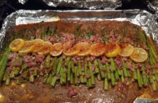 Lemony Roasted Asparagus with Pancetta