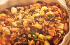 Mirliton Cornbread Dressing