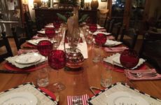 My table setting for tonight dinner party! Getting excited!