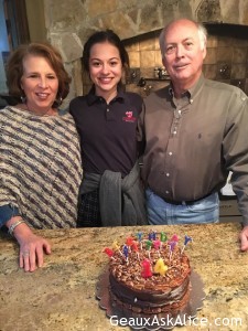 Birthday Girl Savannah with her cake and beautiful smile with braces gone! 