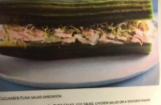 Cucumber/Tuna Salad Sandwich