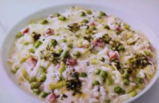Pesto Risotto with Peas
