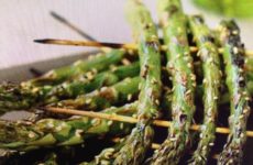 Grilled Skewered Asparagus