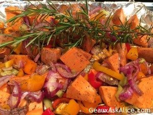 So this is how it looked last night for dinner!3