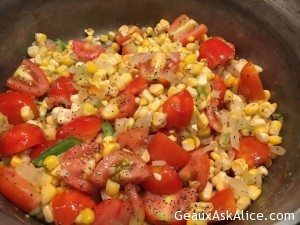 So this is how it looked last night for dinner!4