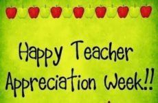 Teacher appreciation week