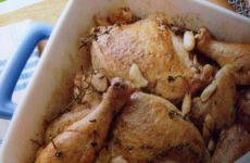 Baked Chicken with "40"Cloves of Garlic