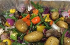Tantalizing Roasted Potatoes, Green Beans and Veggies