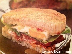 BLT, Fried Egg and Cheese Sandwich