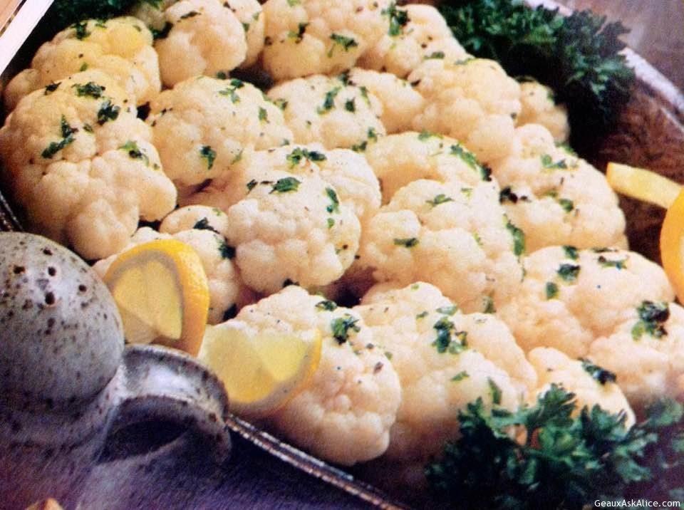 Roasted Cauliflower with Parmesan