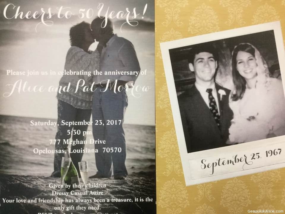 Awesome job done by my Peeps on the Anniversary invitation! Getting so excited!