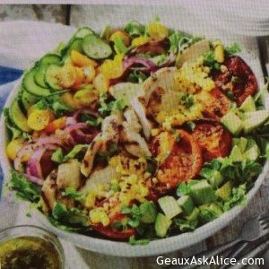 Fantastic Grilled Chicken and Veggie Salad