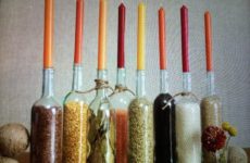 Cute way to use those leftover wine bottles!