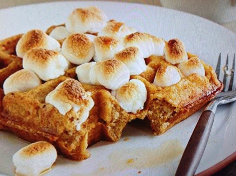 Sweet Potato and Marshmallow Waffles Geaux Ask Alice!