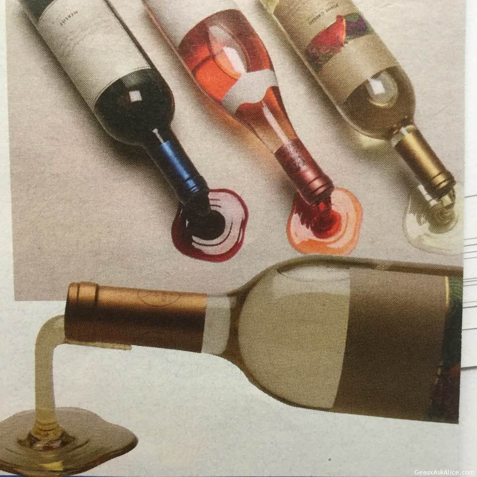 Today's Gadget is the Spilled Wine Bottle Holders!